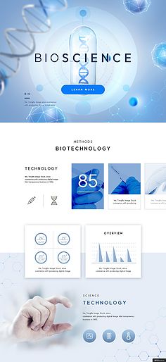 生物科技與網(wǎng)頁(yè)設(shè)計(jì)的融合 打造專(zhuān)業(yè)、可信賴(lài)的科技品牌形象